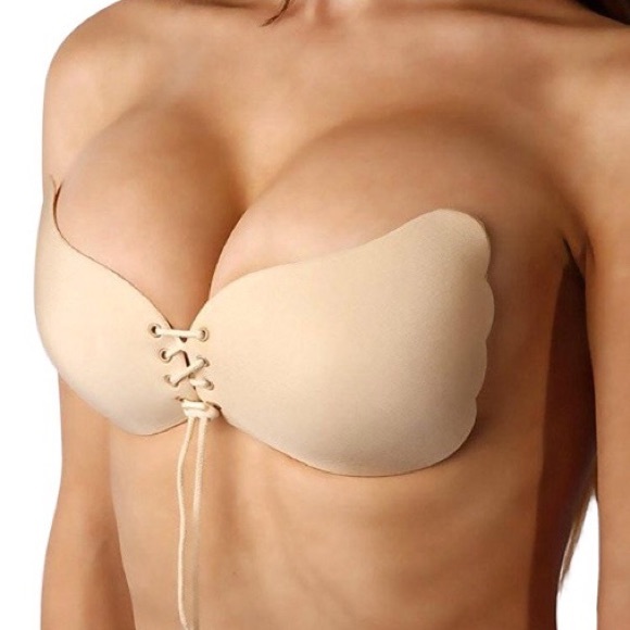 self adhesive backless push up bra